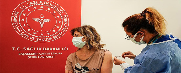 ترکیه به بالاترین میزان واکسیناسیون کرونا در جهان رسید